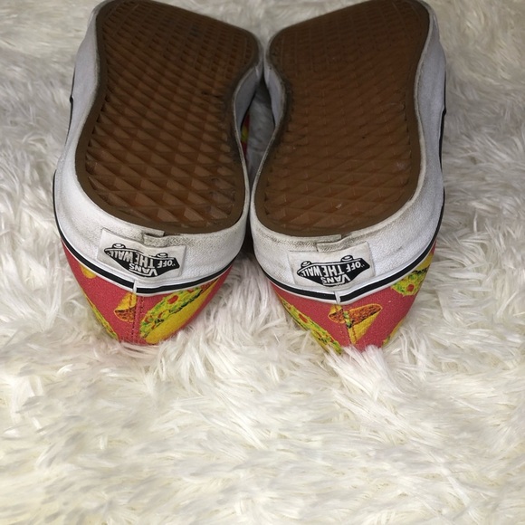 🌮Vans Taco Print Sneakers Men’s 10.5 Women’s 12 🌮 - Picture 12 of 16